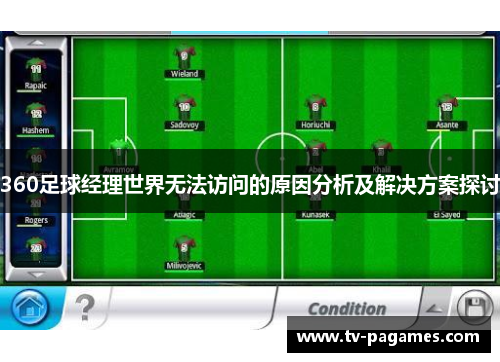 360足球经理世界无法访问的原因分析及解决方案探讨